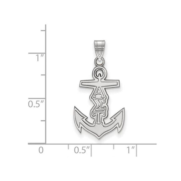 Sterling Silver Alpha Sigma Tau Small Pendant - Picture 2 of 3